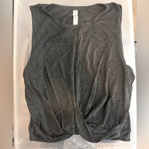 ALO Yoga Gray Wrap Tank Top - Size M